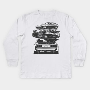 968 turbo, 928 gts and 924 GTR Kids Long Sleeve T-Shirt